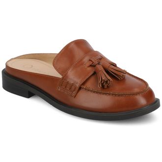 Journee Collection Womens Azura Tassel Mule Loafer