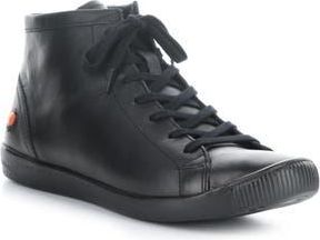 Softinos Ibbi Lace-Up Sneaker in 022 Black Supple Lea at Nordstrom Rack, Size 6-6.5Us / 37Eu