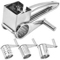 OEM Rallador De Queso Con Rodillo De Acero Inoxidable: Sencillo, Duradero Y Eficiente, Con Un Juego De Tres Cuchillas Planas. - Crezuo