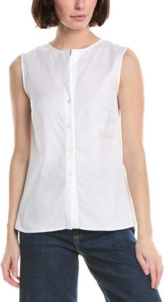 Eleventy Collarless Sleeveless Shirt