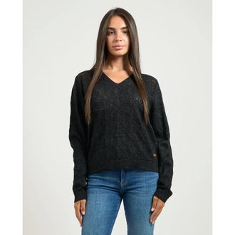 Yes-Zee YES Zee, Truien & Vesten, Dames, Zwart, XL, Zwarte trui met ID 1398