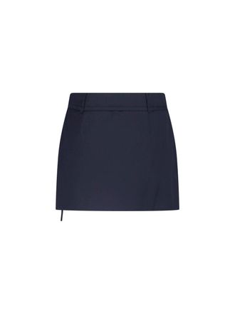 Dunst Womens Skirts Blue Polyester
