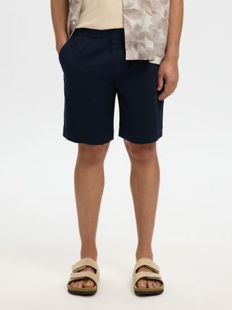 Selected Shorts SELECTED SLHREGULAR-HARVEY SUMMER SHORTS NOOS, Herren, Gr. XXL, N-Gr, sky captain, Web, Obermaterial: 73% Baumwolle, 25% Lyocell, 2% Elasthan, 