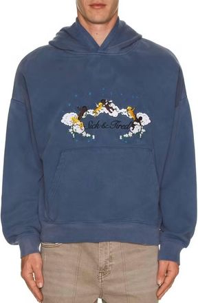 Jungles Sick & Tired Hoodie In Blue