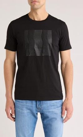 T.R. Premium 3D Abstract Stretch Cotton Graphic T-Shirt in Black at Nordstrom Rack, Size Medium