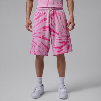 Nike Jordan Mens Jordan Brooklyn Fleece Tie-Dye Festival Shorts in Pink | IF1959-676