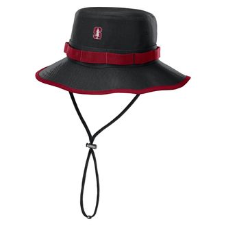 Nike Stanford Sideline Apex Boonie Nike Mens Dri-FIT College Bucket Hat in Black | NC1B090NSDN-Q2W