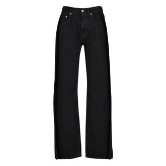 Maison Margiela Wide Jeans, female, Black, Size: W26 Straight-leg Jeans