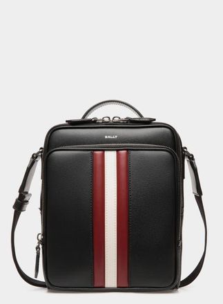 Bally Mythos Crossbody Bag In Recycled Leather in Black+Red/bone+Pall at Nordstrom