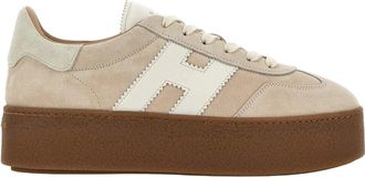 Hogan Beige H698 Allacciato H Lace-Up Shoes