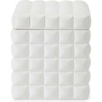 Kassatex Piazza Cotton Ball Jar in White at Nordstrom Rack