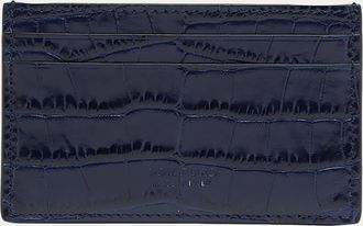 Tom Ford Mens Exotic Line Croc-Effect Card Holder