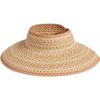 Nordstrom Packable Full Brim Visor in Natural Light Combo at Nordstrom Rack