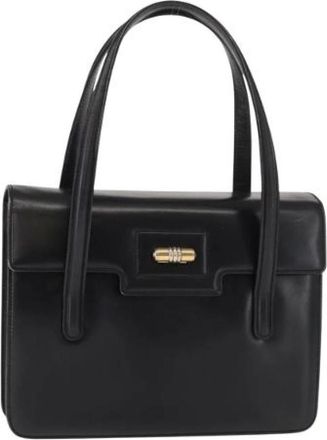 Gucci Pre-owned Handbags, female, Black, Size: ONE SIZE Pre-owned Leather Handbag