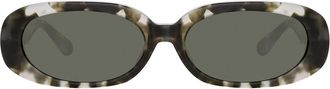 Linda Farrow CARA LFL1252 C6 Womens Sunglasses Green Size 59