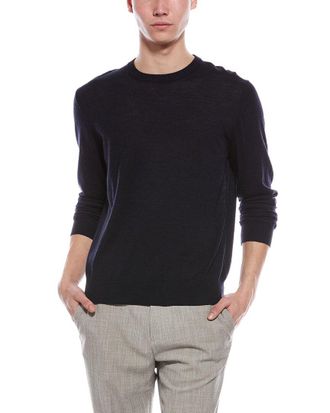 Bruno Magli Merino Wool Crewneck Sweater