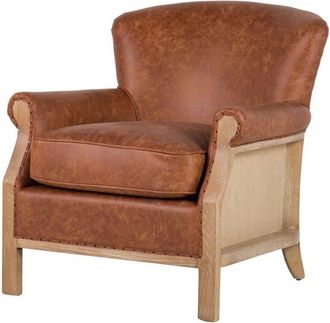 Adda Home Butaca marron de poliéster 76x81x78cm