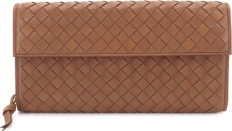 Bottega Veneta Brown Intrecciato Long Wallet (Bi-Fold) (Pre-Owned)