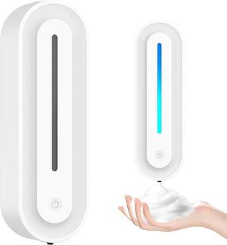 OEM Dispensador De Jab&oacute;n Espumoso Inteligente De Pared - 420 Ml, Recargable, Sin Contacto, Ajustable - Para Ba&ntilde;o, Cocina, Oficina - Blanco