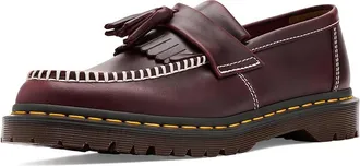 Dr. Martens Adrian Ben Loafers Shoes Cherry Red : UK 9 (US Mens 10 - US Womens 11) Medium, Leather