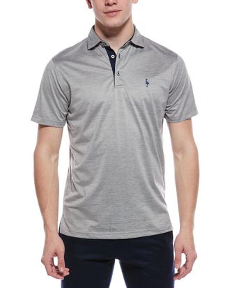 Tailorbyrd Tailorbyrd Melange Mesh Performance Polo Shirt