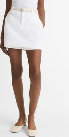 Vince Tailored Stretch Cotton Skort in Optic White at Nordstrom Rack, Size 12
