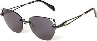 Blumarine Sbm 230S 0530 Zonnebril - Dames - Zonnebrillen - Zwart - ONE Size - Nylon - Accessoires