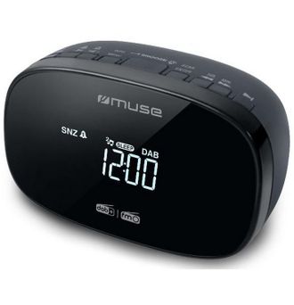 Muse Radio Reloj Despertador Dual Negro - M150cdb - Muse