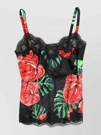 Dolce & Gabbana floral-print silk camisole