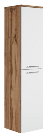 Badplaats Columna De Ba&ntilde;o Saturnus 35 X 35 X 130 Cm - Roble Con Blanco - M