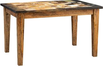 Biscottini International Biscottini - Solid rectangular or square Country Shabby dining table tavern office smoking meeting room