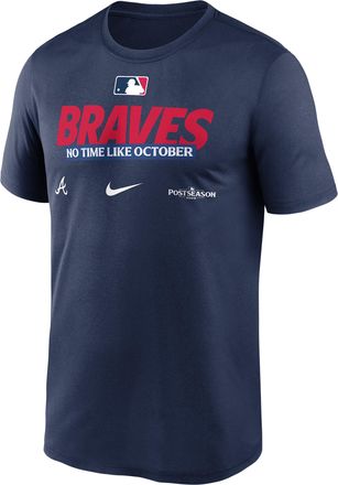 Nike Atlanta Braves 2026 Postseason Authentic Collection Legend Nike Mens Dri-FIT MLB T-Shirt in Blue | NKGK44BAWW-D28