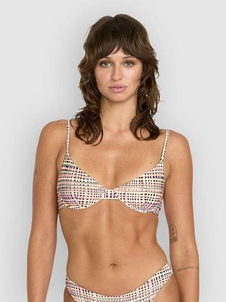 Volcom Crossed Path Uwire Bikini Top estampado