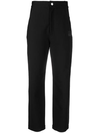 Opening Ceremony high-waisted straight-leg trousers - women - Spandex/Elastane/Polyester/Polyamide/Cotton - S - Black