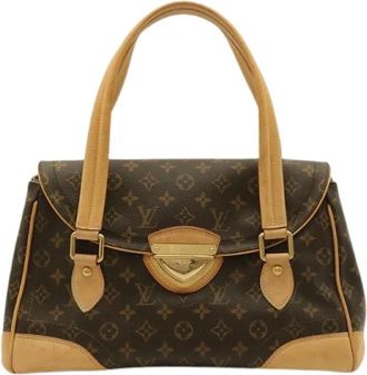 Louis Vuitton Pre-owned Vintage Monogram Handtas - Dames - Vintage Handtas - Bruin - ONE Size - Leer - Vintage