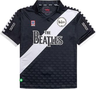 MEYBA The Beatles Abbey Road Crossing Football Shirt XS Black