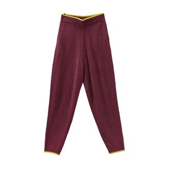 Sunnei Sweatpants, male, Red, M, Knit Elastic Trousers