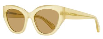 Ferragamo Ferragamo Womens Lettermark Cat Eye Sunglasses SF1107S 708 Opaline Honey 55mm