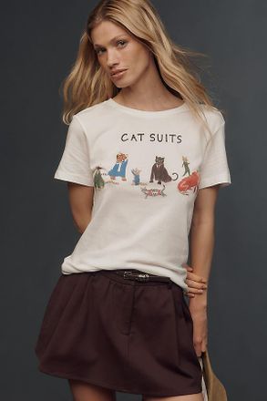 Unfortunate Portrait Cat Suits Graphic Tee