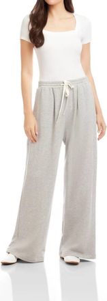 Fifteen Twenty Lani Wide Leg Pants In Light Heather Gray