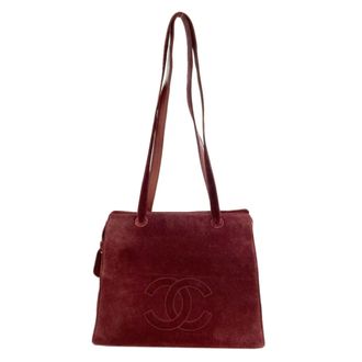 Chanel Bordeaux Leather Tote Bag (Pre-Owned)