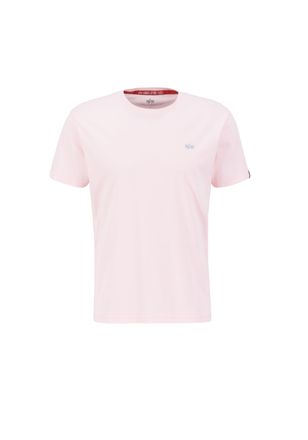Alpha Industries T-Shirt ALPHA INDUSTRIES Unisex EMB T-Shirt, Herren, Gr. 2XS, pink (pastel pink), Obermaterial: 100% Baumwolle, Shirts T-Shirt