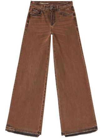 Diesel Beige Wide Leg Jeans