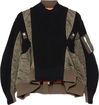 sacai Panelled Zip Jacket