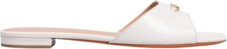 Santoni Nora Flat - Dames - Sandalen - Wit - 37 1/2 EU - Leer - Schoenen