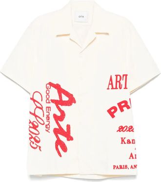 Arte Camicia con stampa - Toni neutri