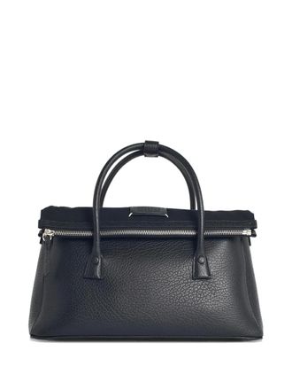 Maison Margiela 5AC East West grain-leather tote bag - Black