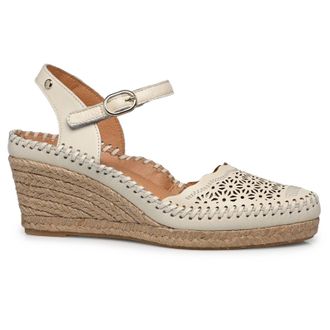 Pikolinos Vila W9Y Leather Womens Comfort Sandals - Nata - Size:UK 4-4.5