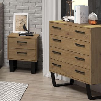 Core 10 Texas 4 Drawer Chest in Light Brown