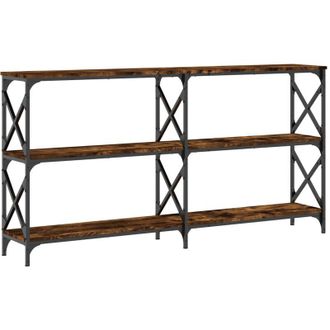 vidaXL Vidaxl - Tavolo Consolle Rovere Fumo 156x28x80,5 cm in Legno Multistrato